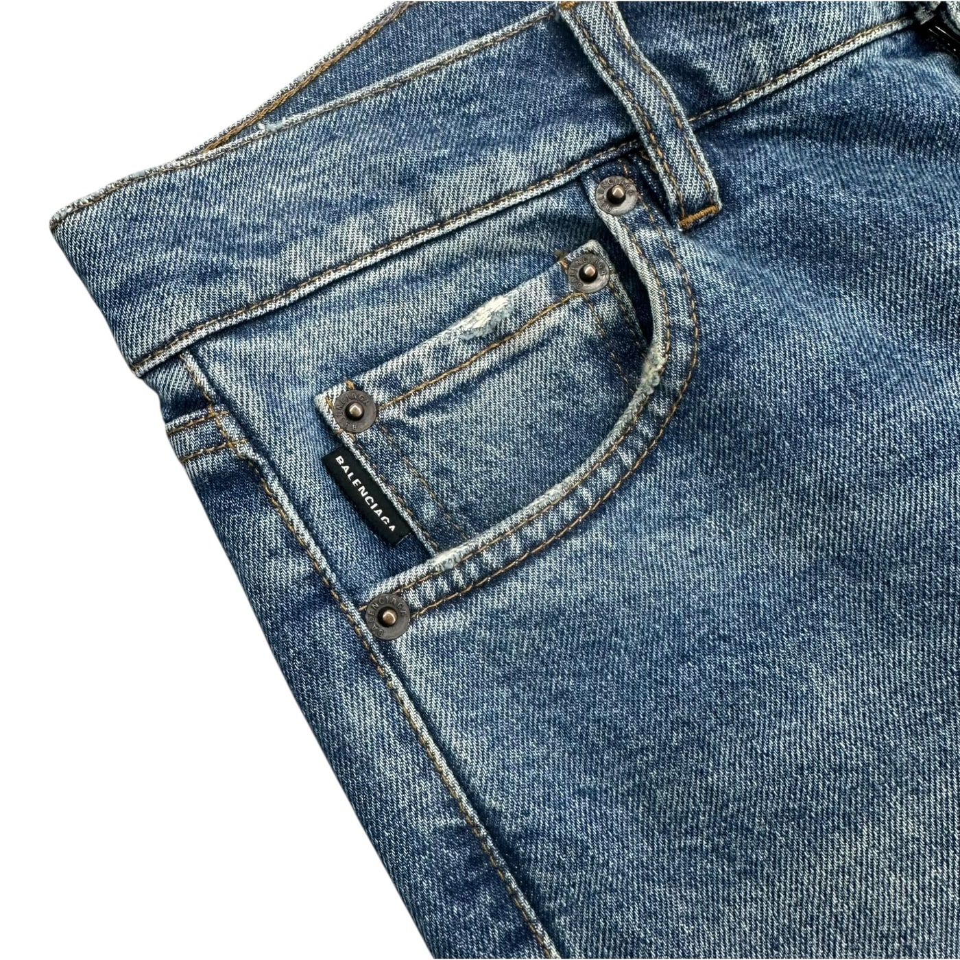 BALENCIAGA Classic Straight Leg Jeans 상세 이미지 3