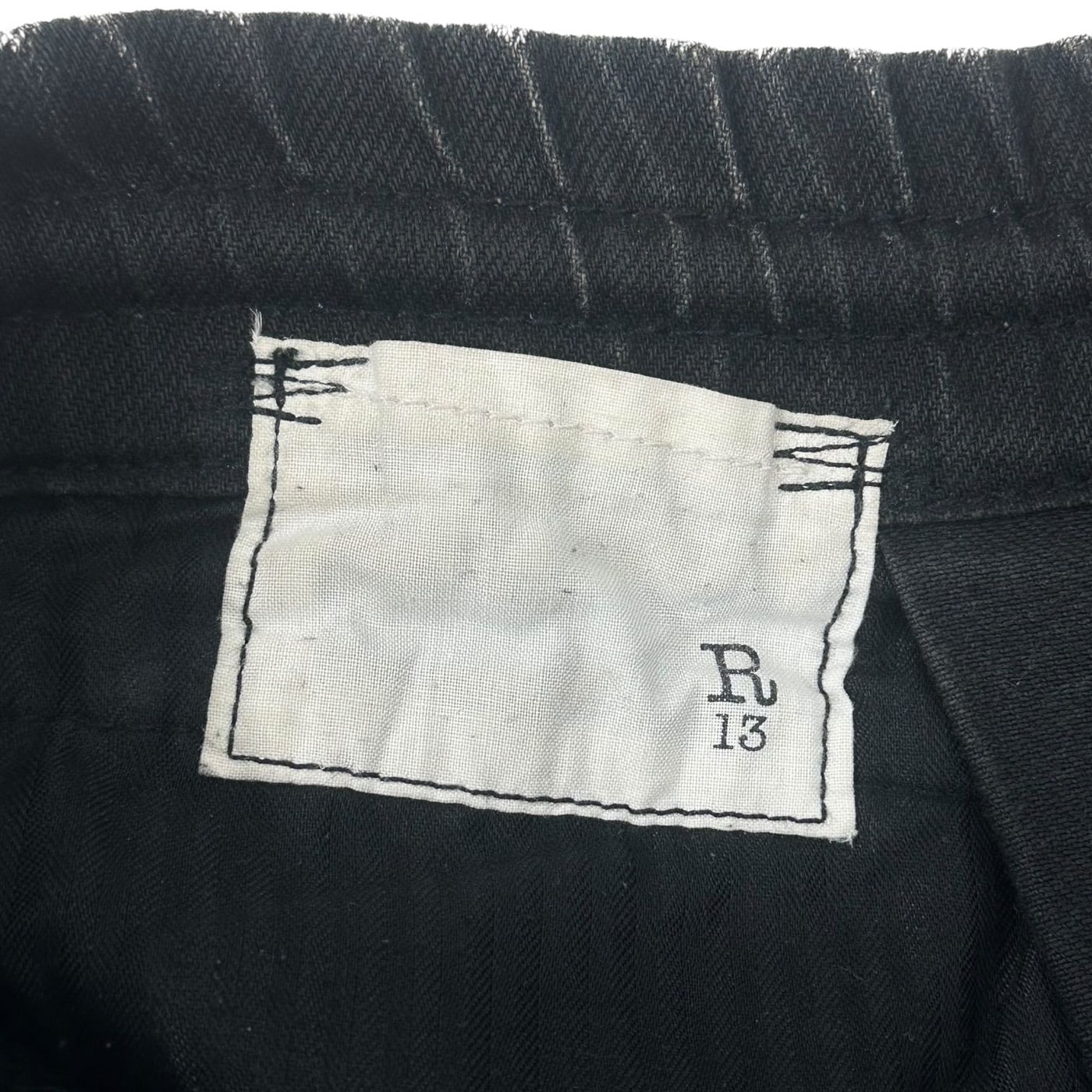 R13 Black Denim Baggy Pants 상세 이미지 4