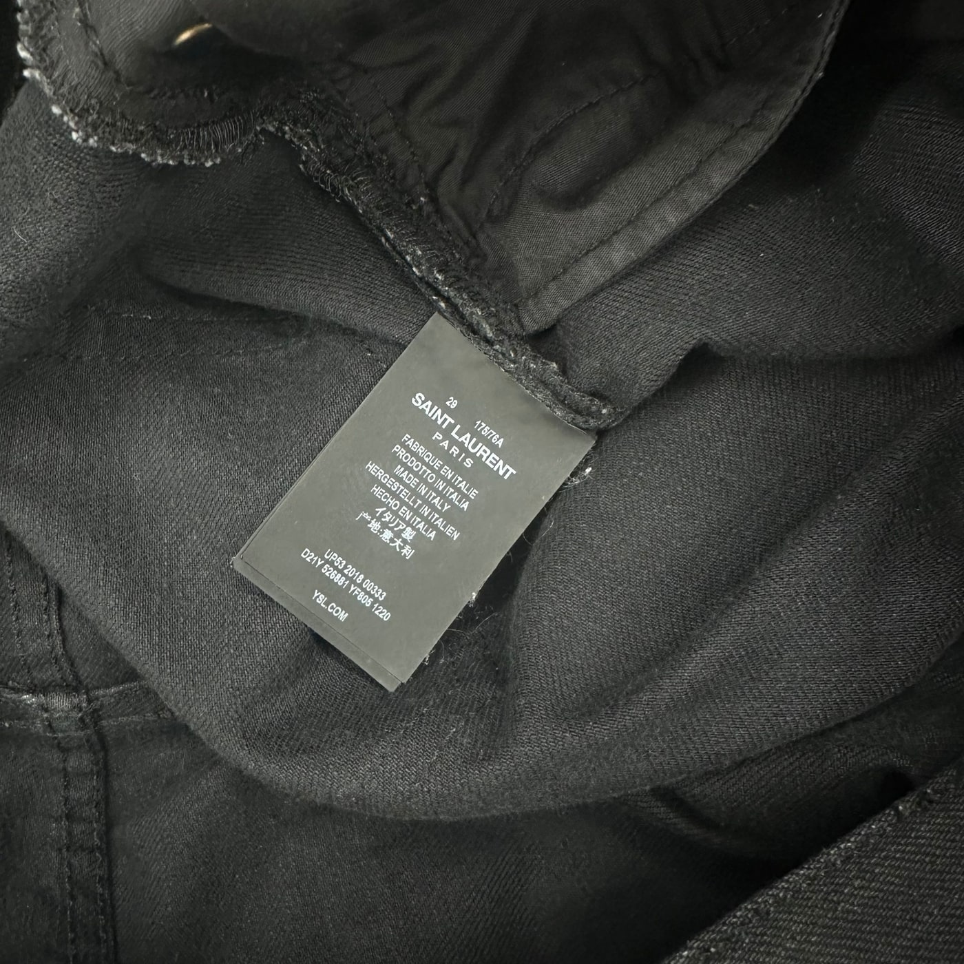 SAINT LAURENT Slim Fit Jeans 상세 이미지 4