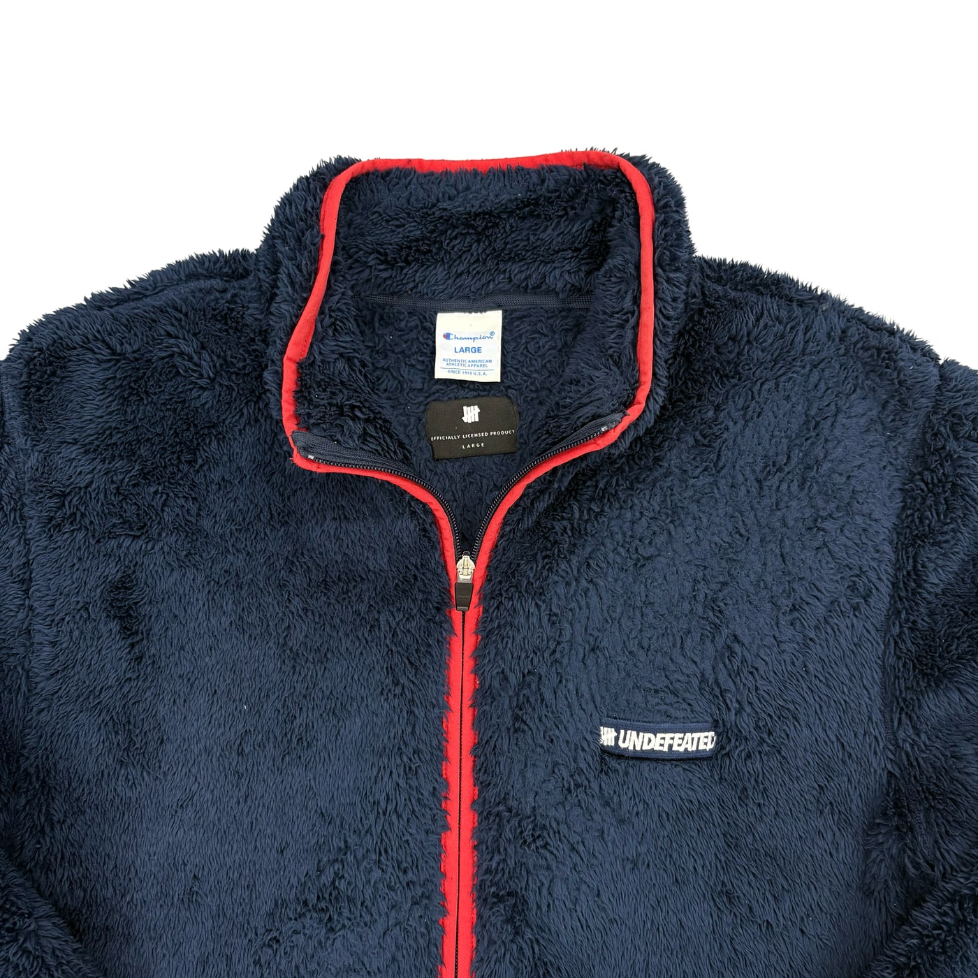 CHAMPION × UNDEFEATED Fleece Zipper Jacket 상세 이미지 2