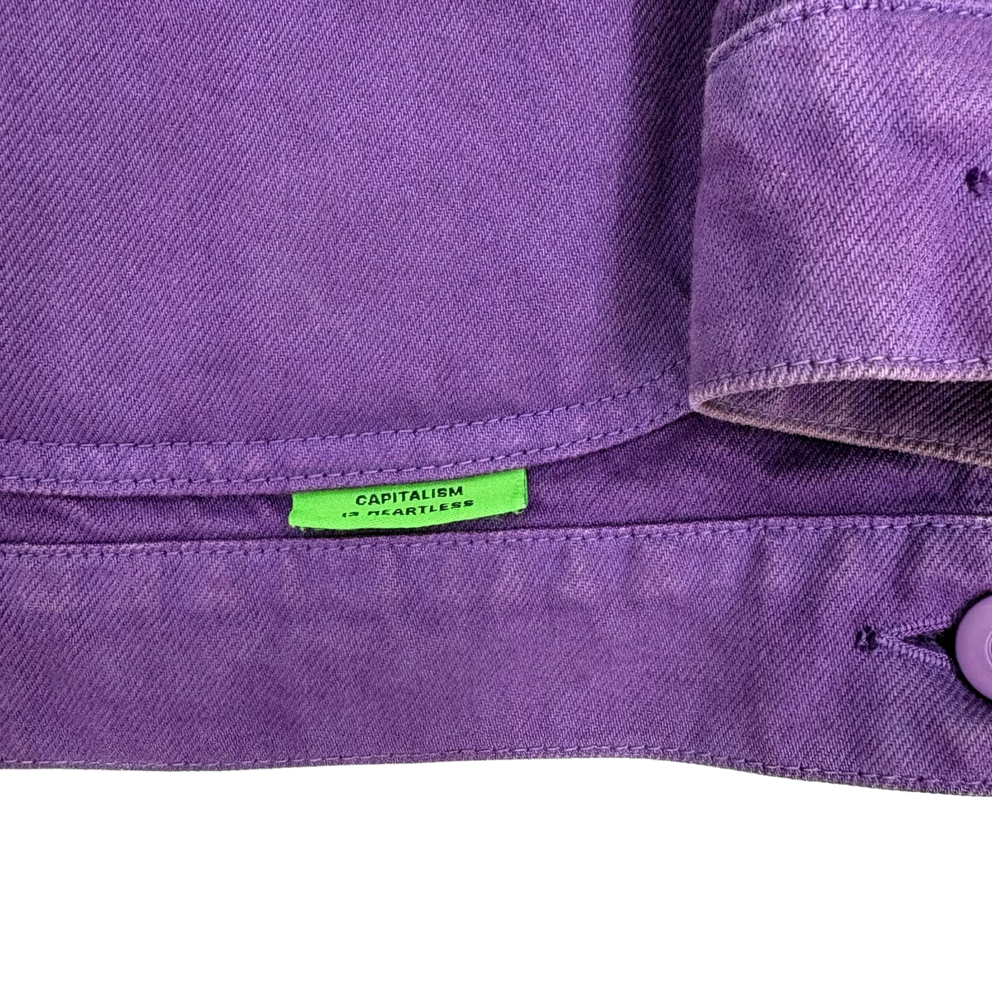 WILLY CHAVARRIA Cropped Denim Trucker Jacket 상세 이미지 4