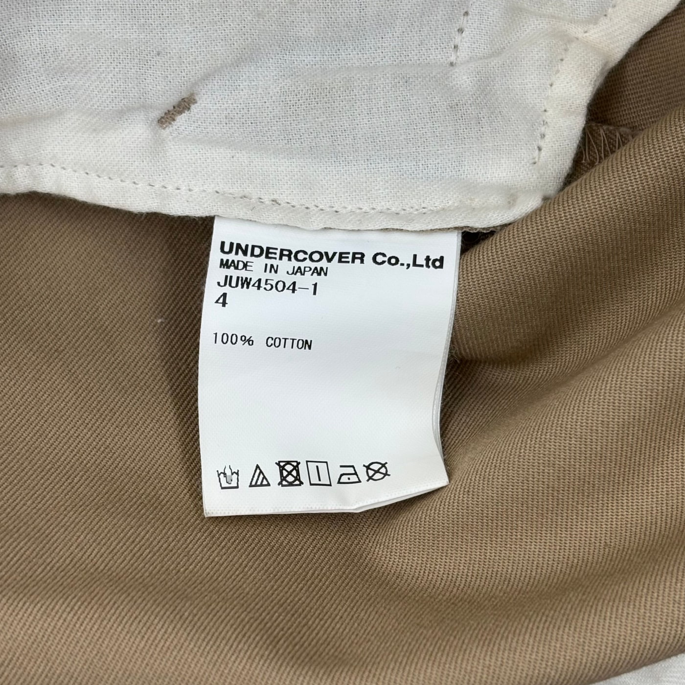 JohnUNDERCOVER Wide Leg Cotton Chino Pants 상세 이미지 5