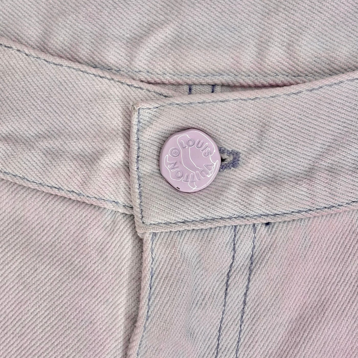 LOUIS VUITTON Light Pink Denim Pants 상세 이미지 3