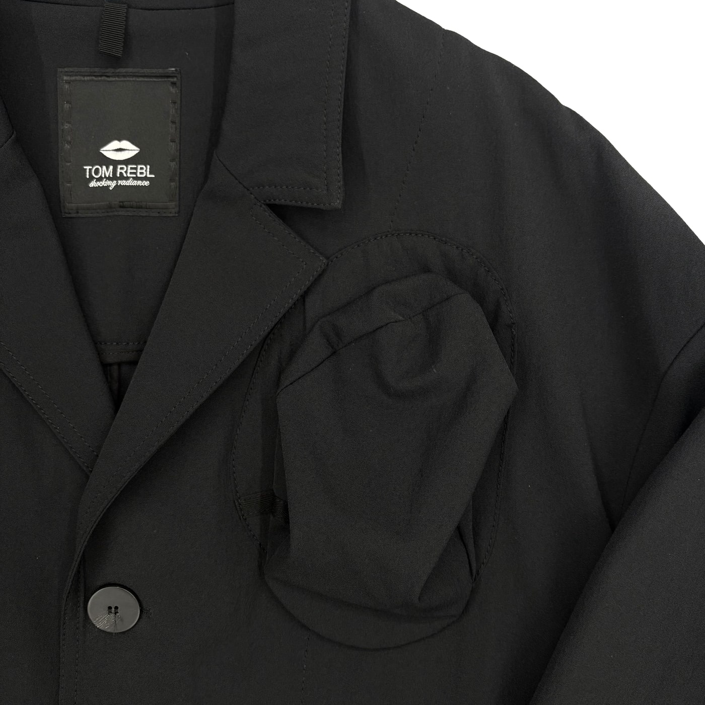 TOM REBL Black Blazer Jacket 상세 이미지 2