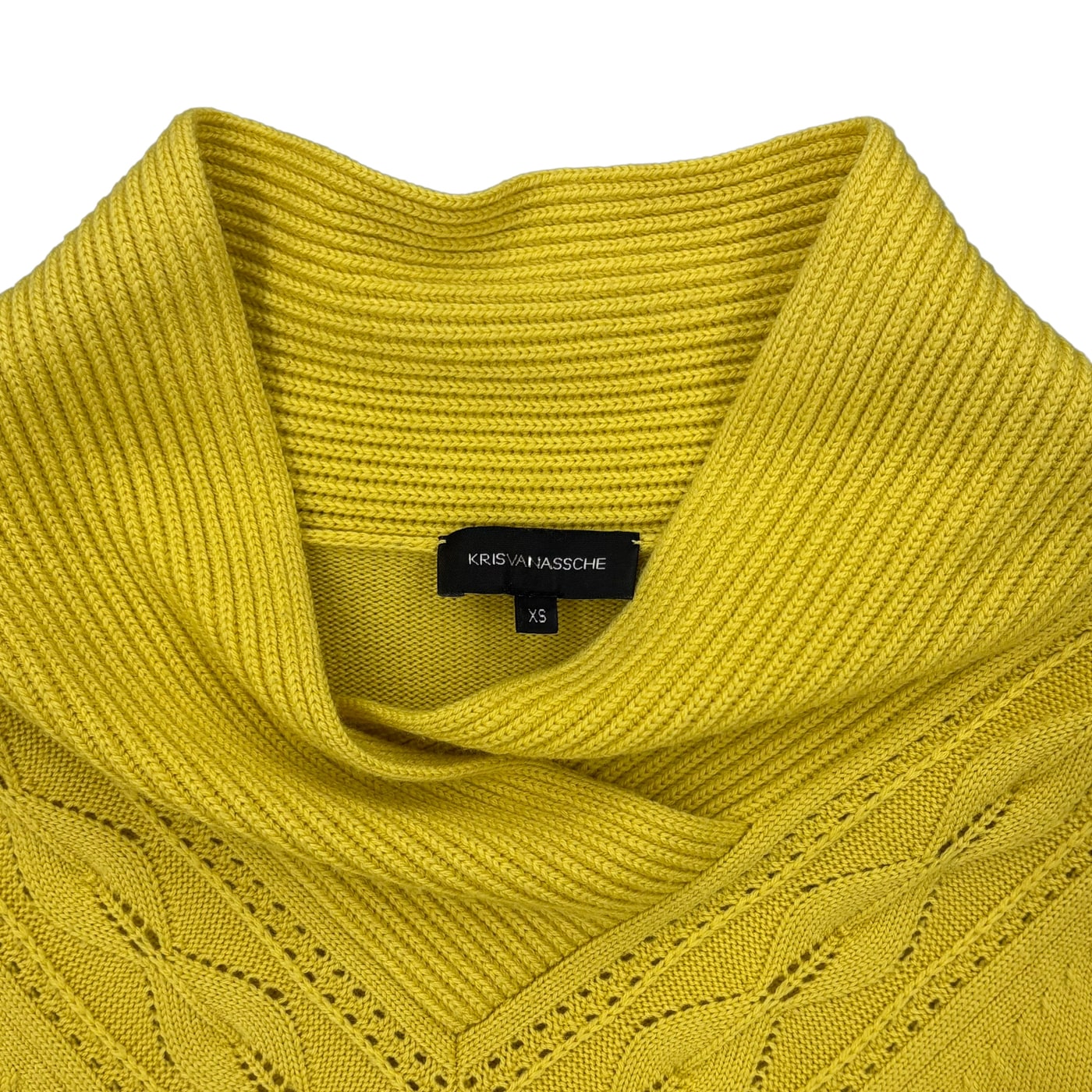 KRISVANASSCHE Knitted Yellow Sweater 상세 이미지 2