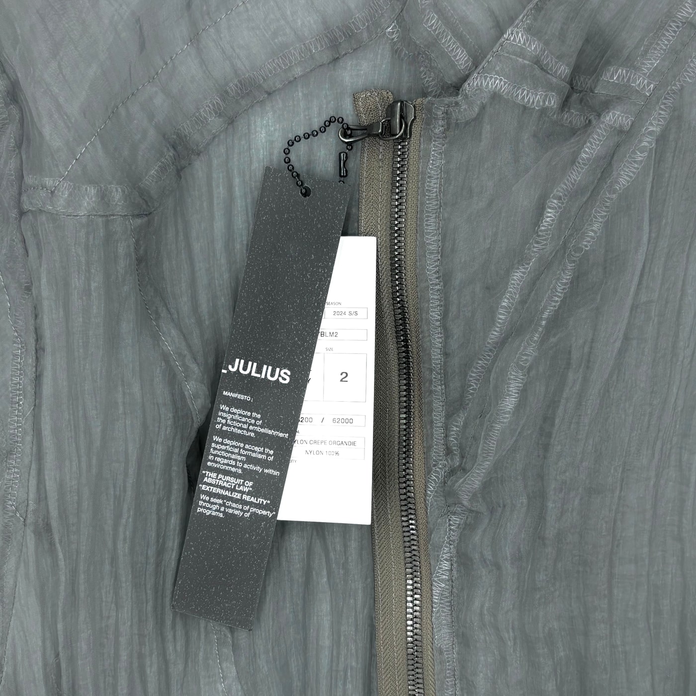  JULIUS Translucent Bomber Jacket 상세 이미지 4