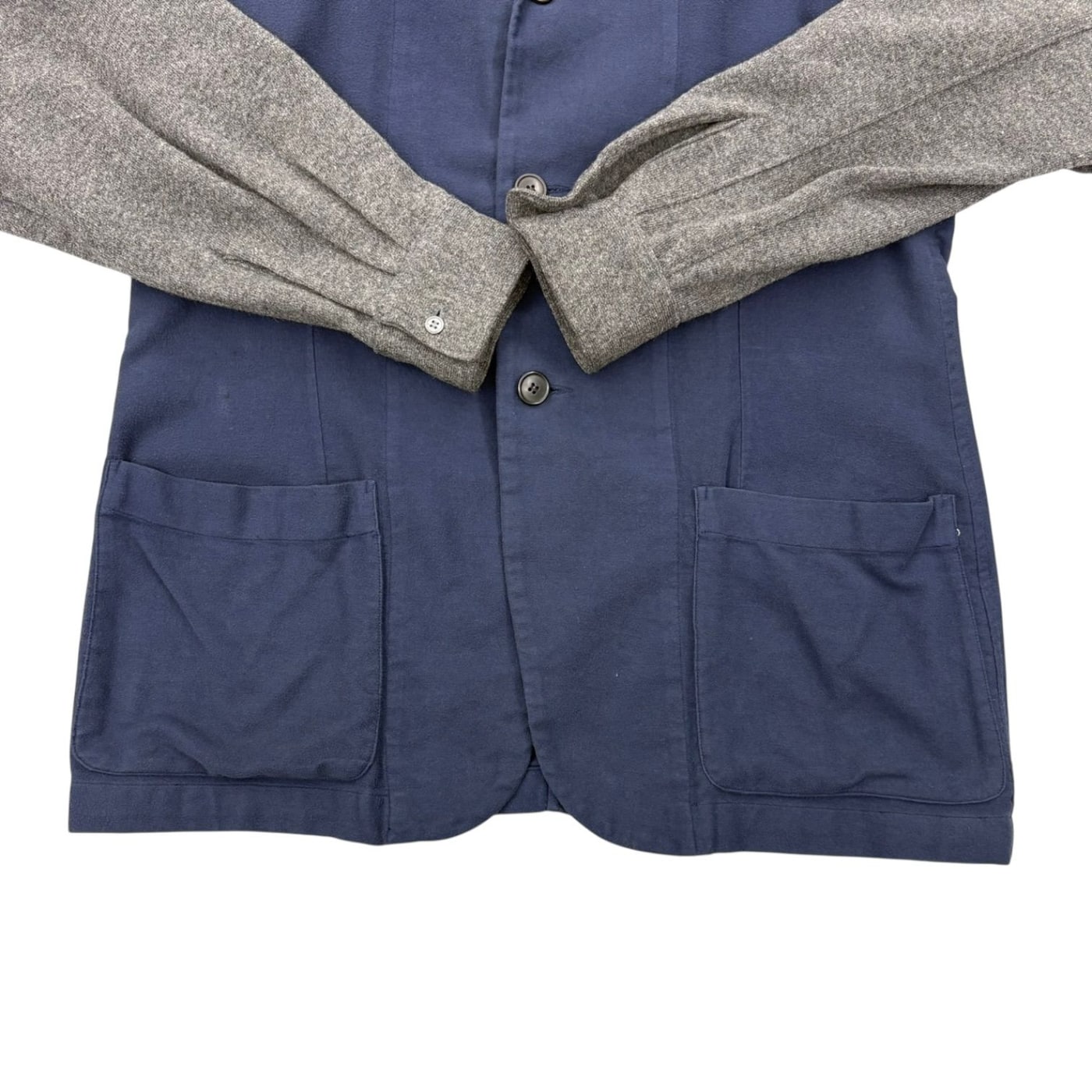 COMME des GARCONS Navy and Gray Jacket 상세 이미지 2