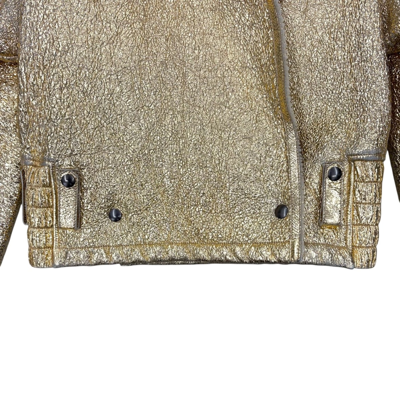 BOTTEGA VENETTA Gold Shimmer Jacket 상세 이미지 4
