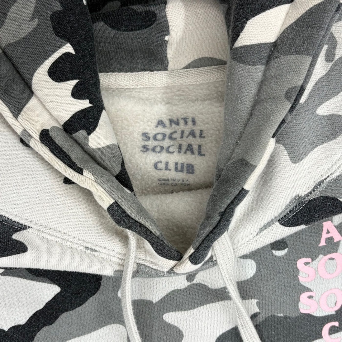 Anti Social Social Club Camo Hoodie 상세 이미지 3
