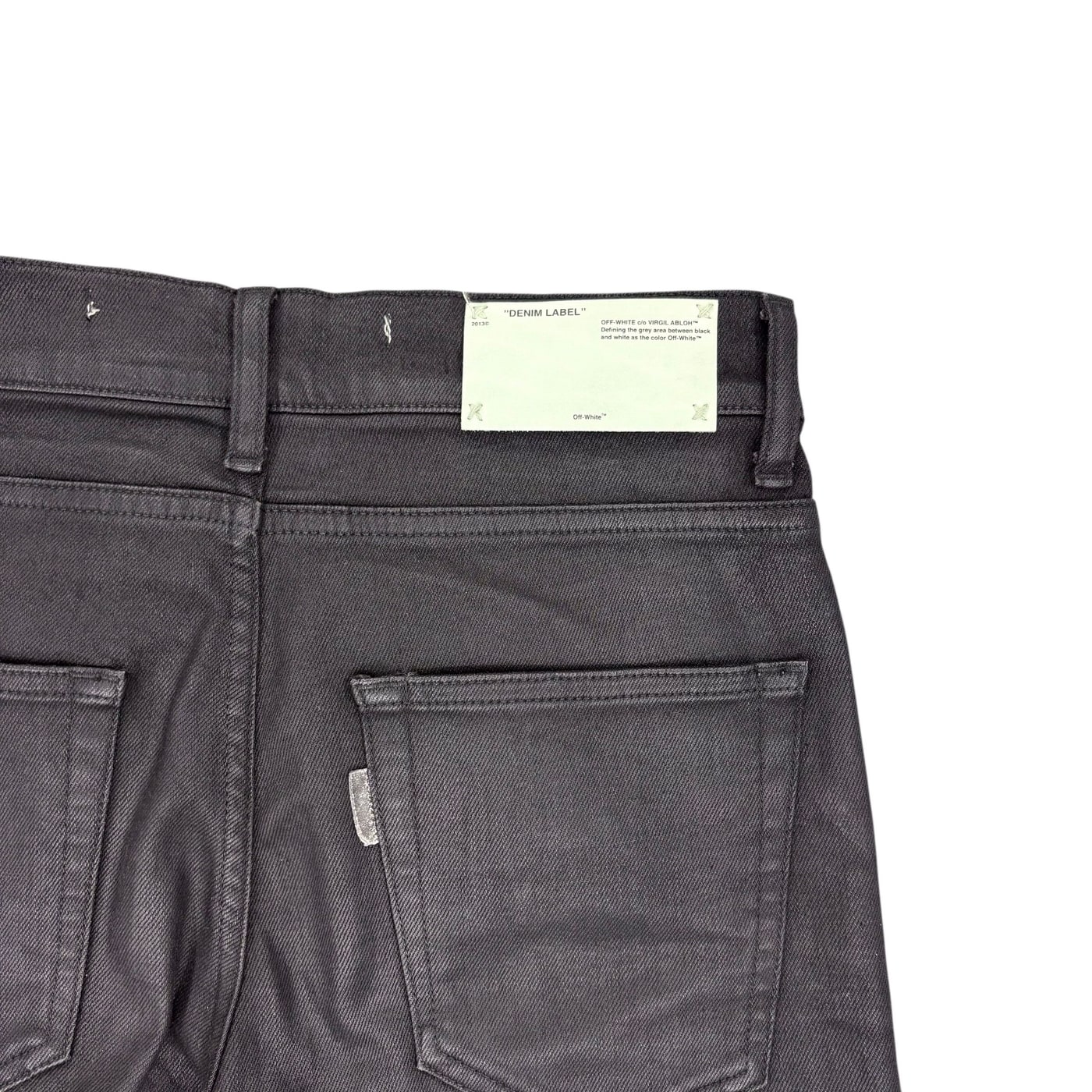 Off-White Mix Rock Slim Denim Black 상세 이미지 5