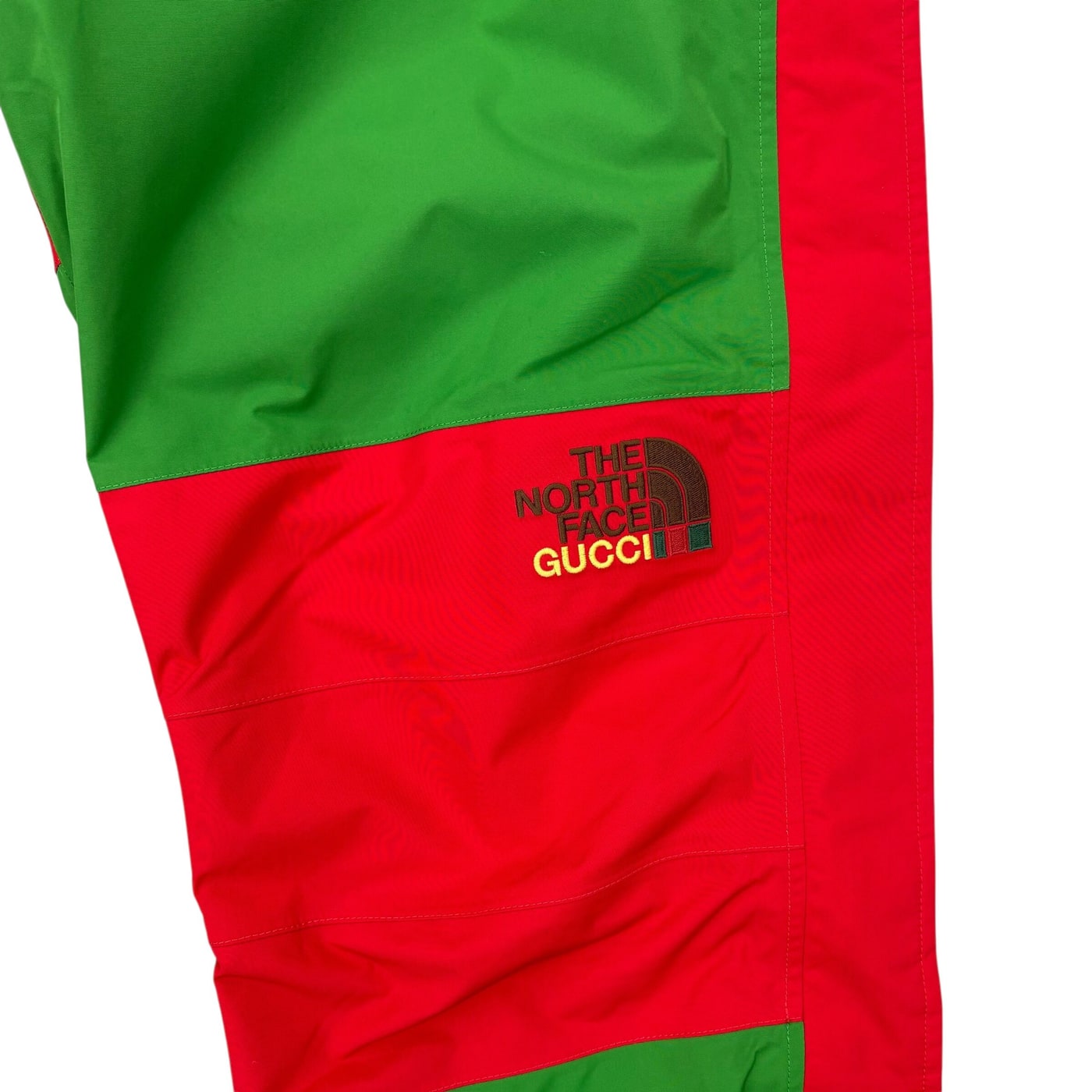 NORTH FACE X GUCCI Nylon Pants Green/Red 상세 이미지 3