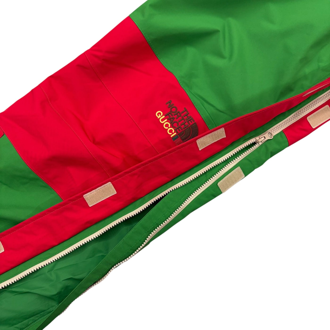 NORTH FACE X GUCCI Nylon Pants Green/Red 상세 이미지 4