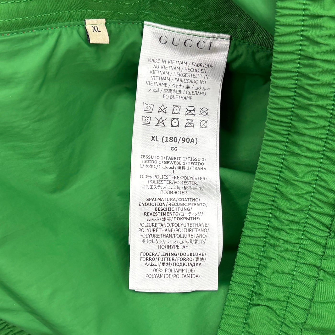 NORTH FACE X GUCCI Nylon Pants Green/Red 상세 이미지 6