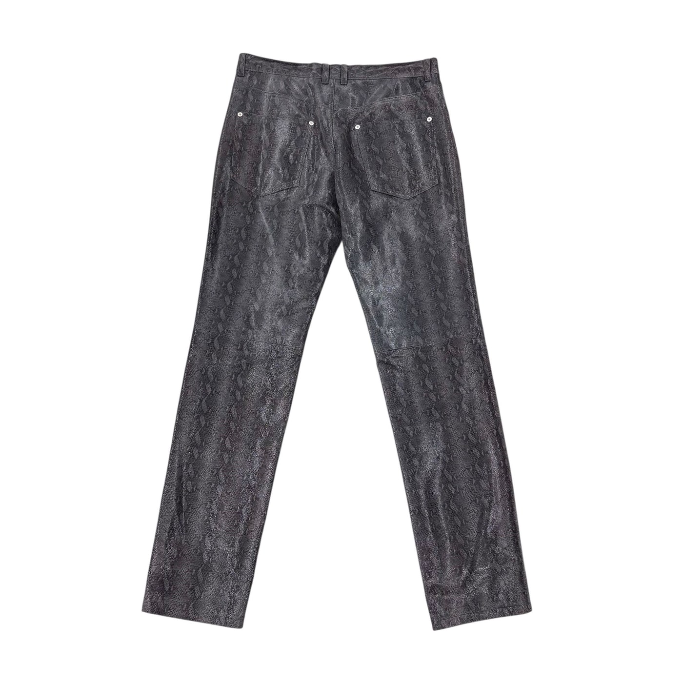 John Lawrence Sullivan Black Snakedskin Pants 상세 이미지 1