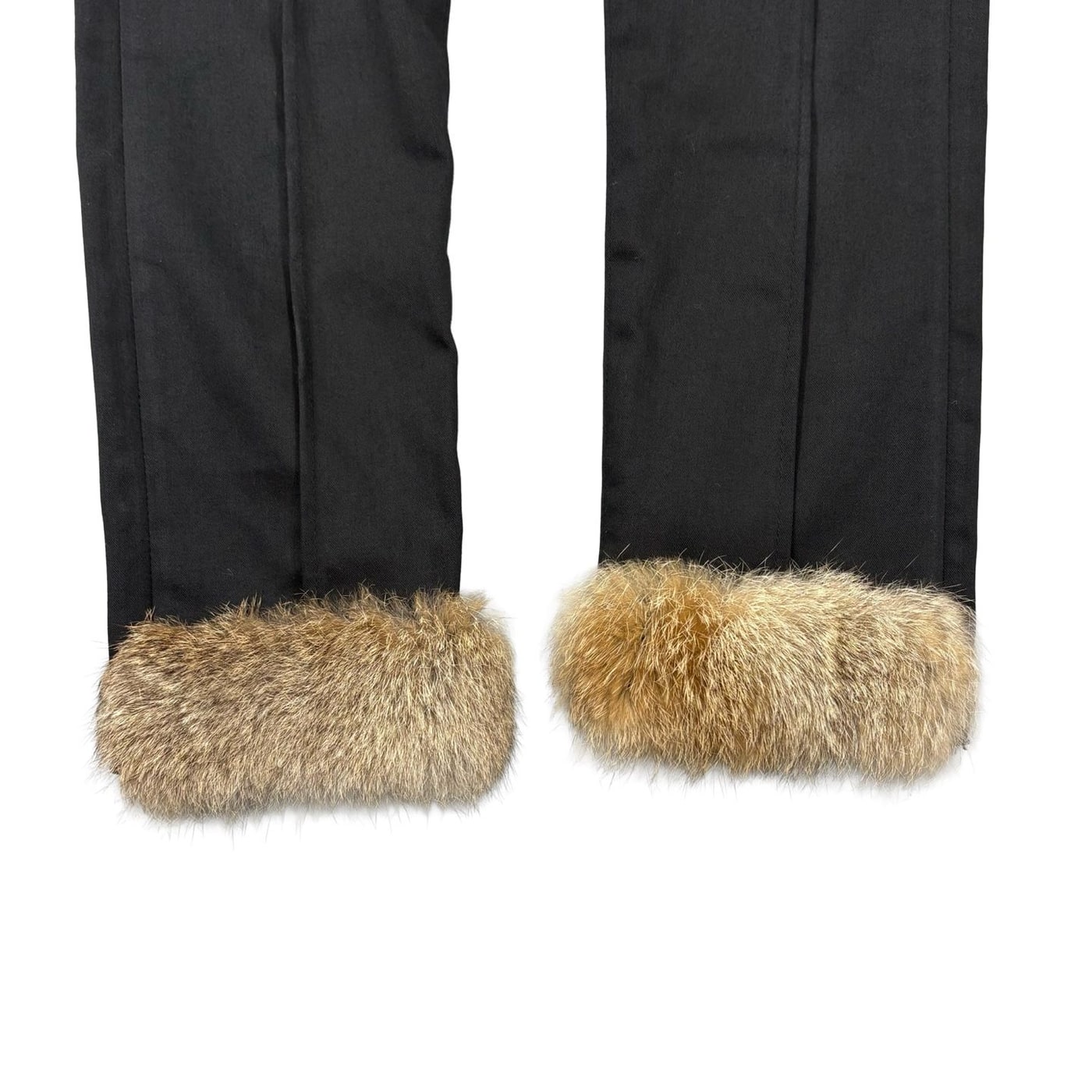 UNDERCOVER Faux Fur Trim Black Pants 상세 이미지 4