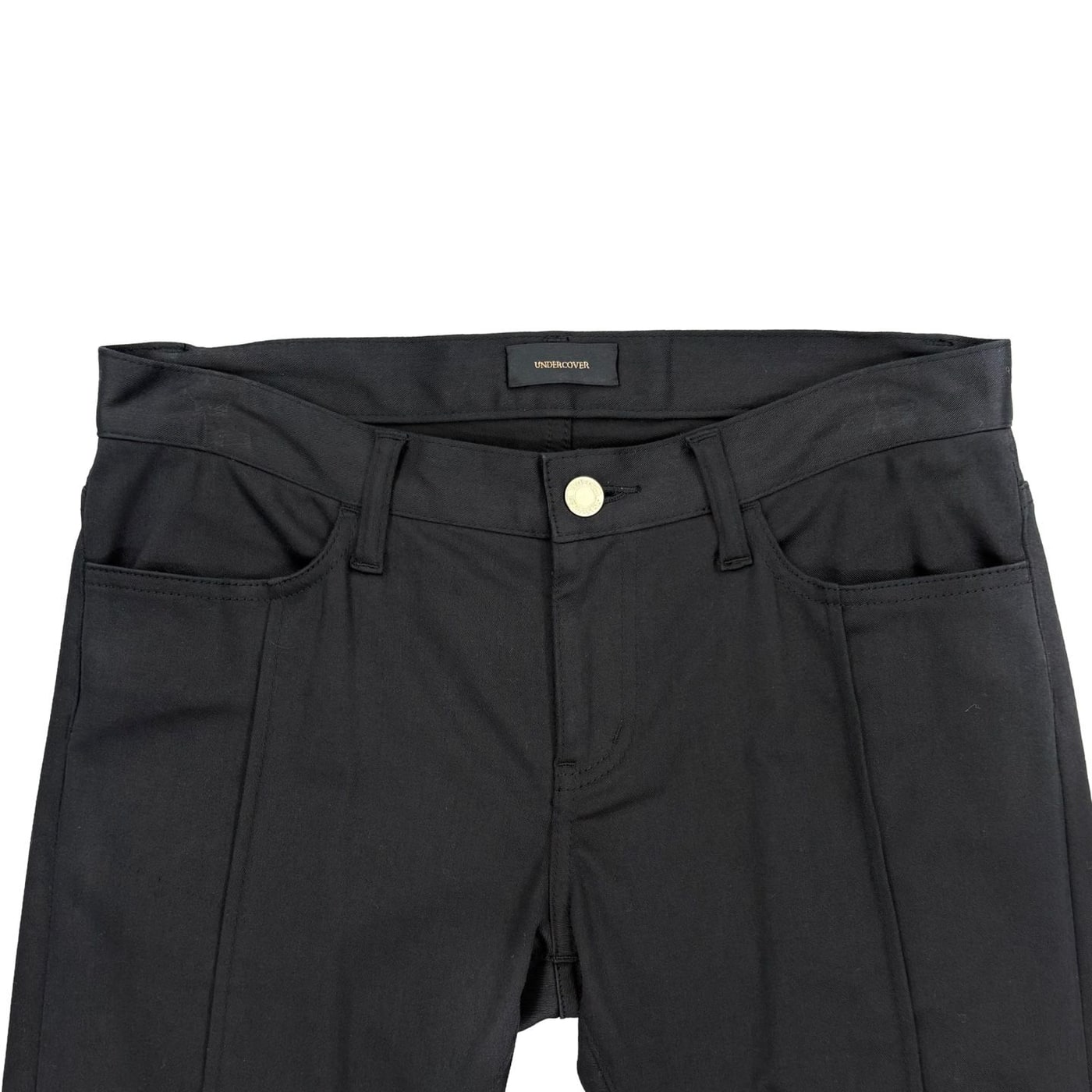 UNDERCOVER Faux Fur Trim Black Pants 상세 이미지 2