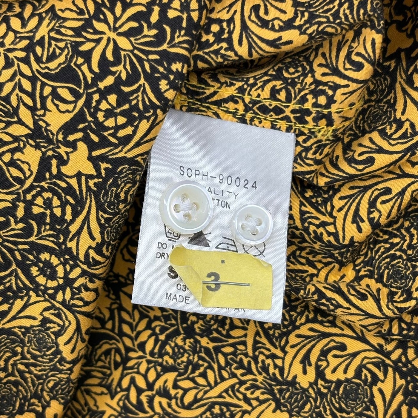 SOPHNET Floral Pattern Long Sleeve Shirt 상세 이미지 3
