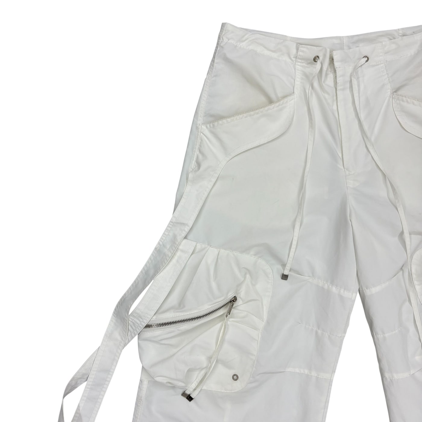 Nache White Cargo Pants 상세 이미지 2