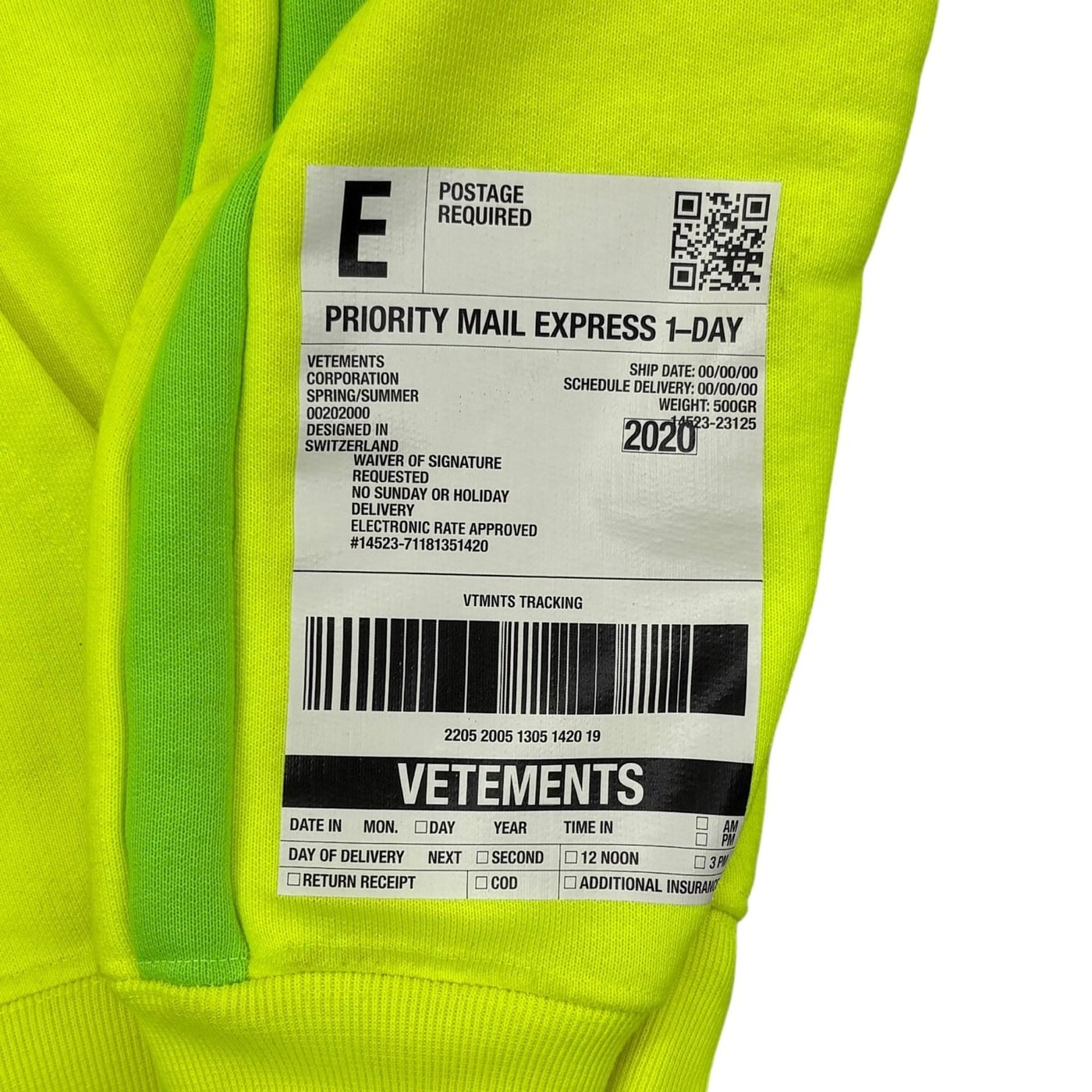 Vetements Neon Hoodie 상세 이미지 3