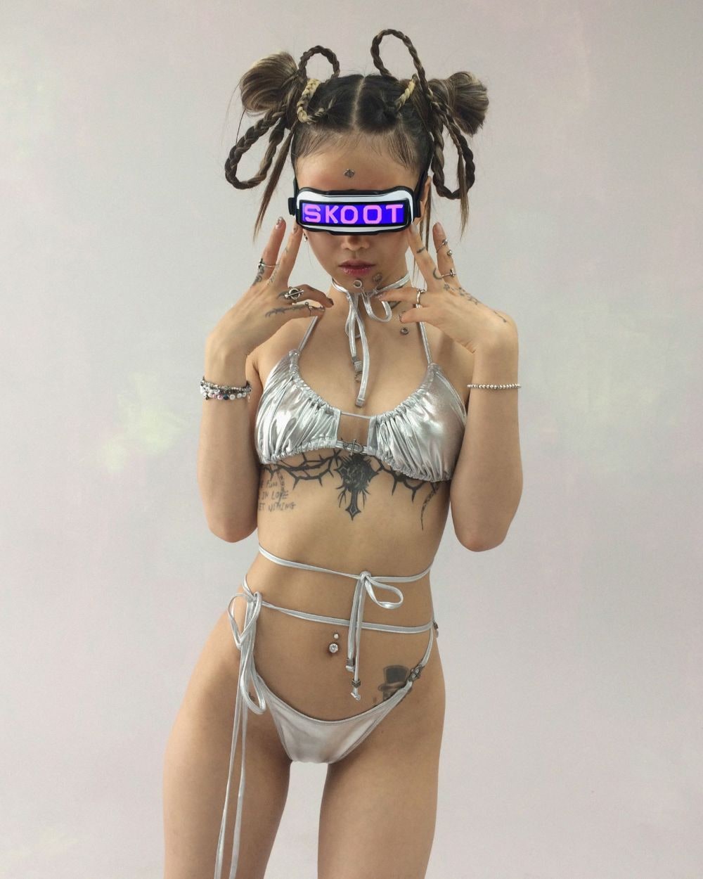 Y2KINI BIKINI SILVER 상세 이미지 1