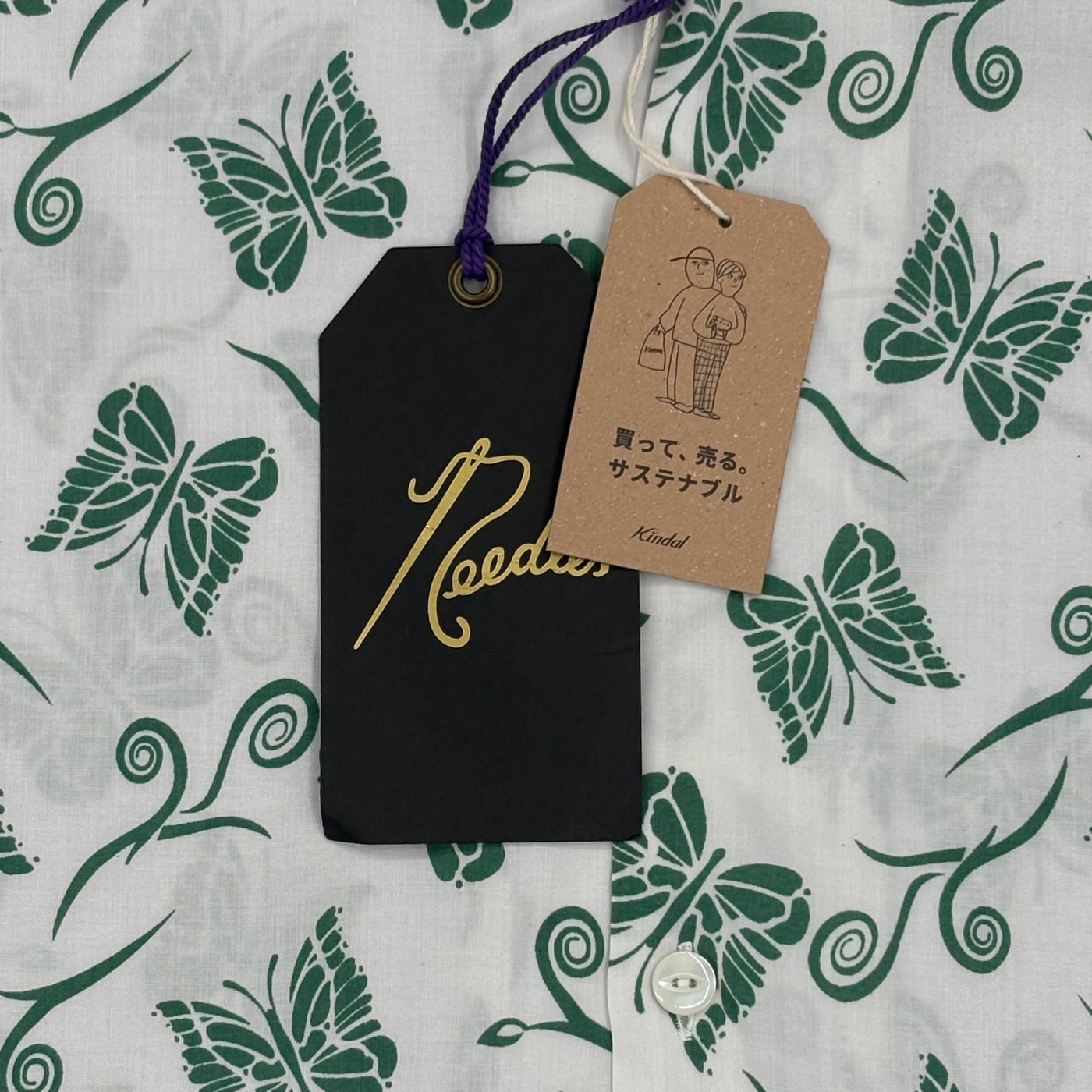 NEEDLES butterfly Short Sleeve Shirt 상세 이미지 4