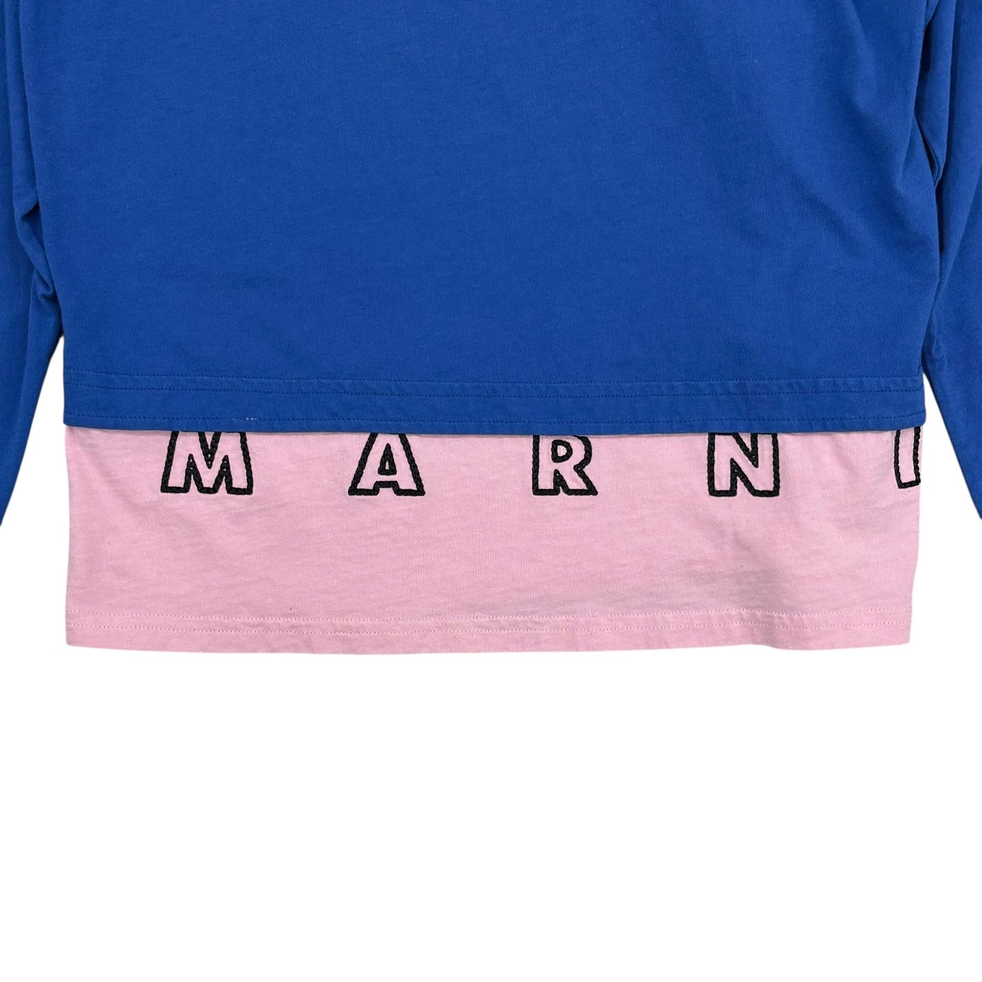 MARNI Blue and Pink Long Sleeve T-Shirt 상세 이미지 4