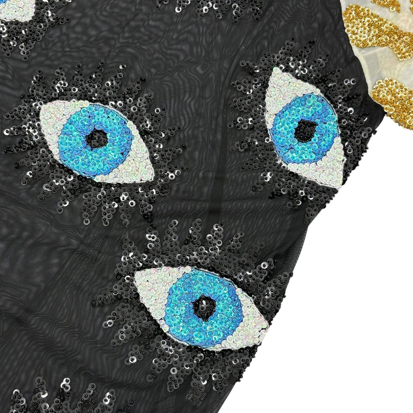 DISCOUNT UNIVERSE Eye Pattern Mesh T-shirt 상세 이미지 4
