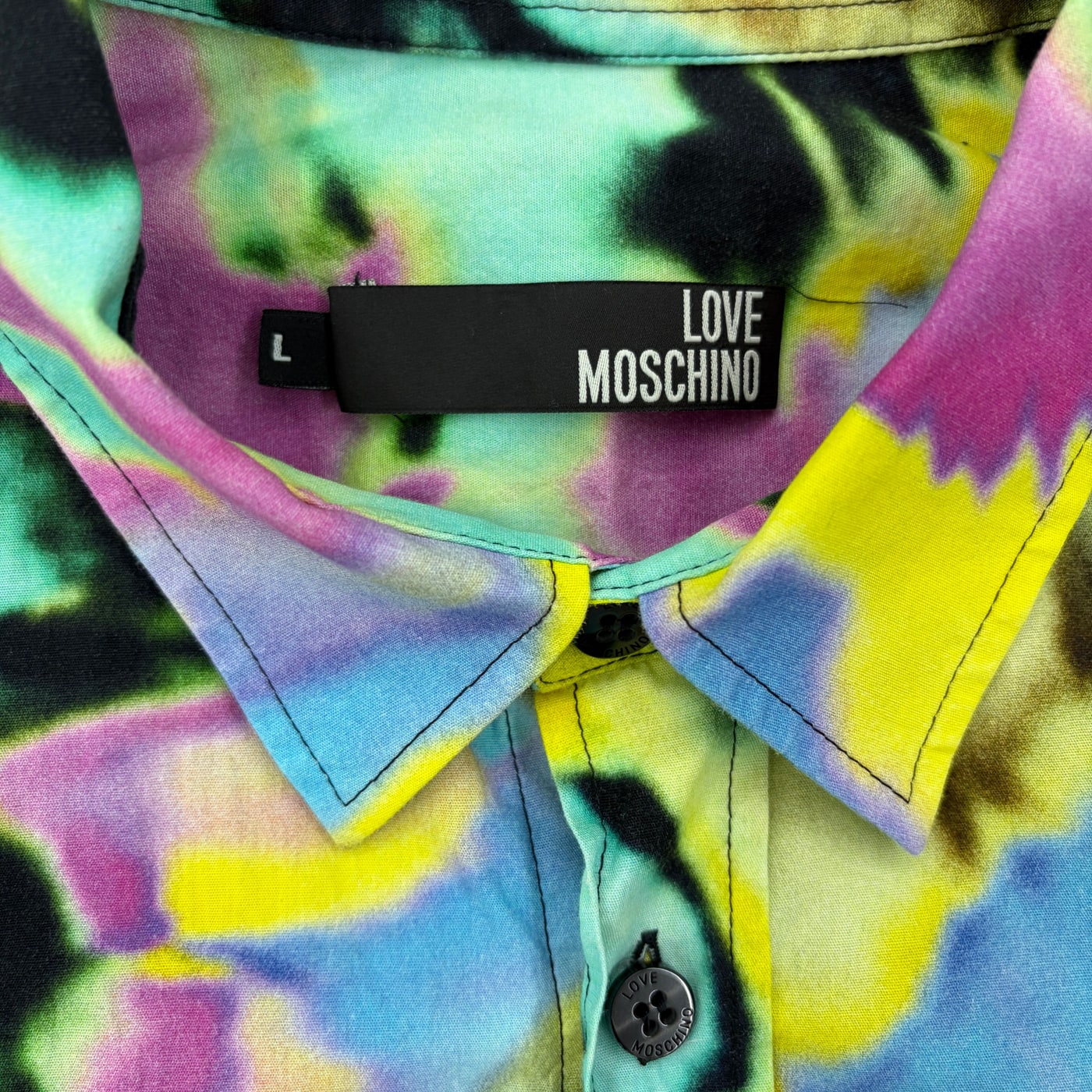 LOVE MOSCHINO Colorful Tie-Dye Shirt 상세 이미지 2