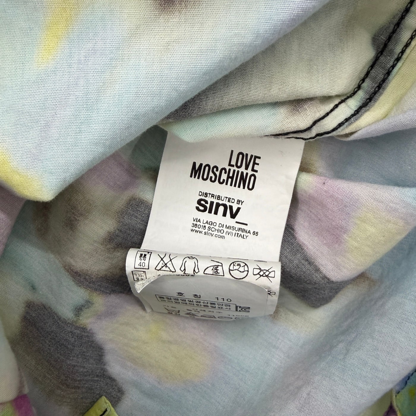 LOVE MOSCHINO Colorful Tie-Dye Shirt 상세 이미지 3