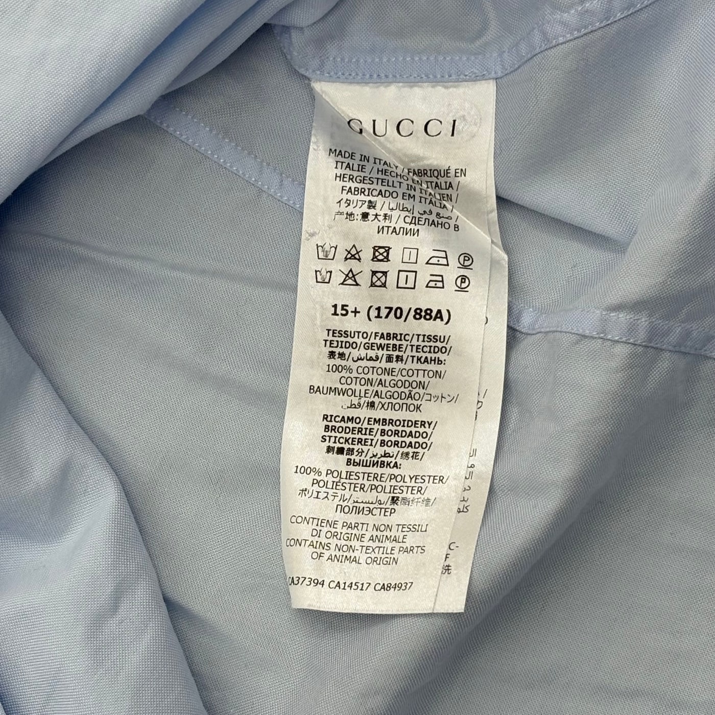 Gucci Light Blue Shirt 상세 이미지 5