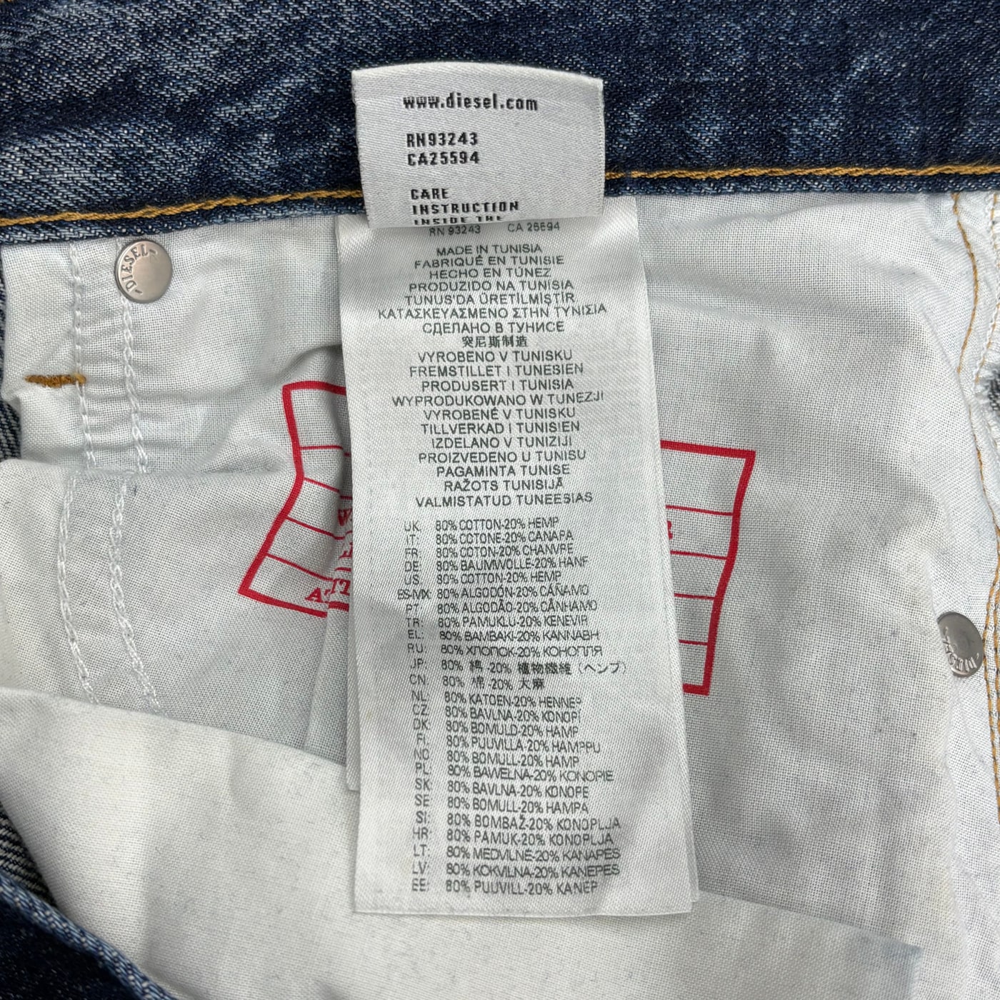 DIESEL Blue Denim Jeans 상세 이미지 6