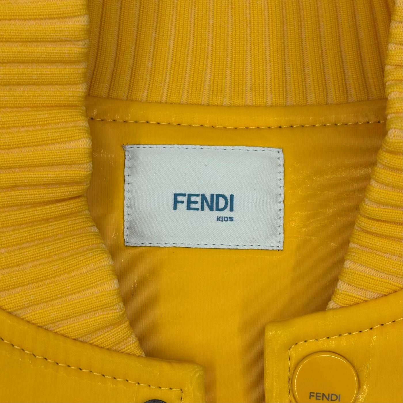 FENDI Shiny Yellow Bomber Jacket 상세 이미지 2