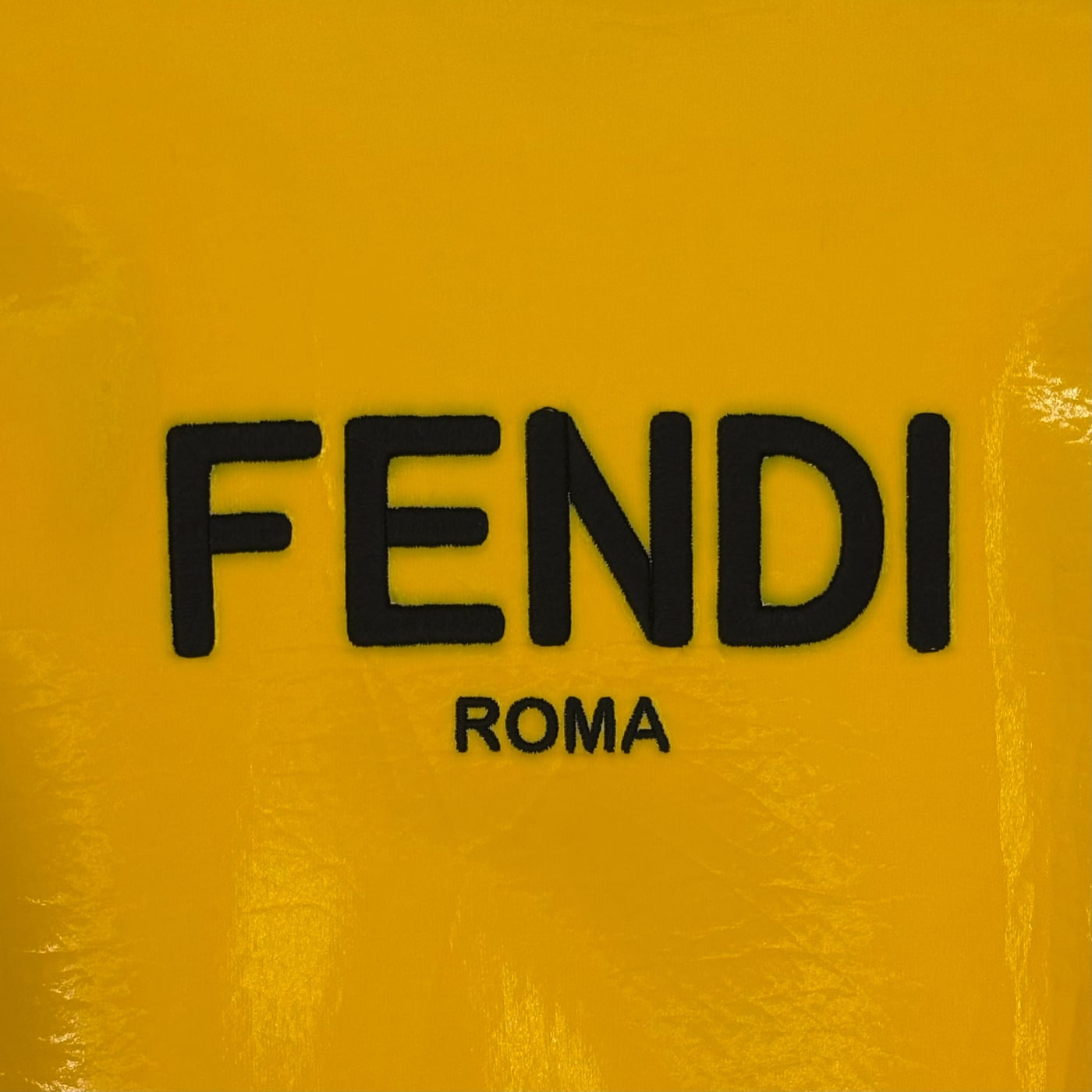 FENDI Shiny Yellow Bomber Jacket 상세 이미지 3