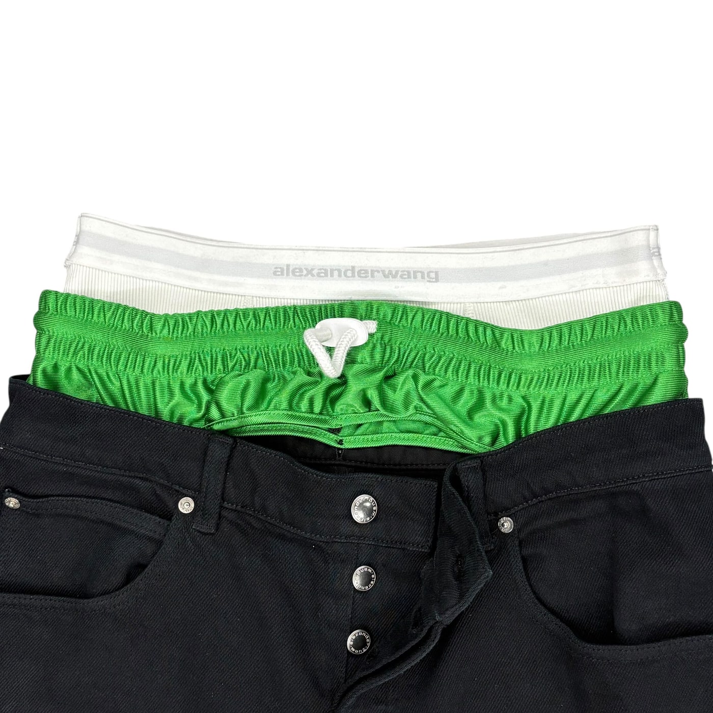 ALEXANDER WANG Wide Leg Layer Jeans 상세 이미지 2
