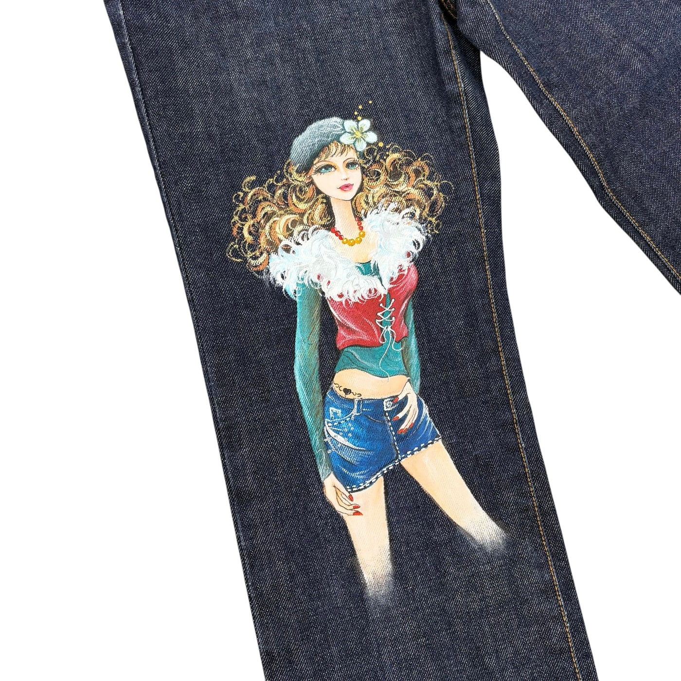 BASIC APPERAL Artistic Denim Jeans 상세 이미지 2