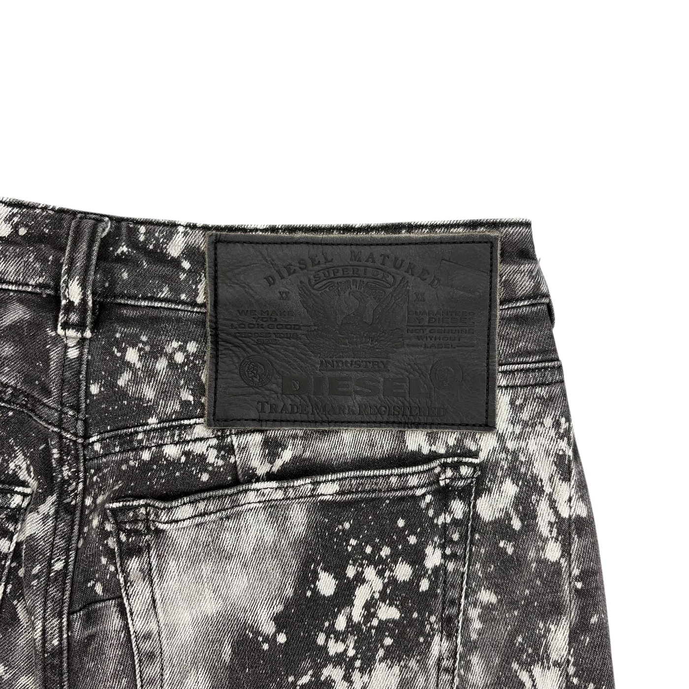 DIESEL Black and White Jeans 상세 이미지 3
