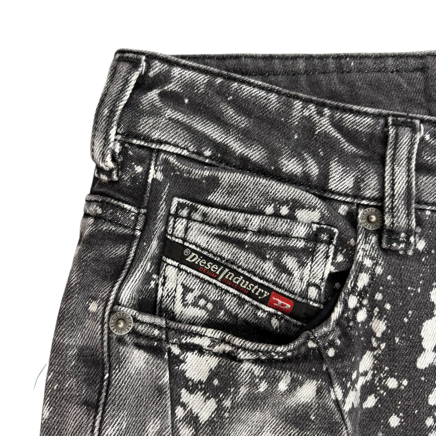 DIESEL Black and White Jeans 상세 이미지 5