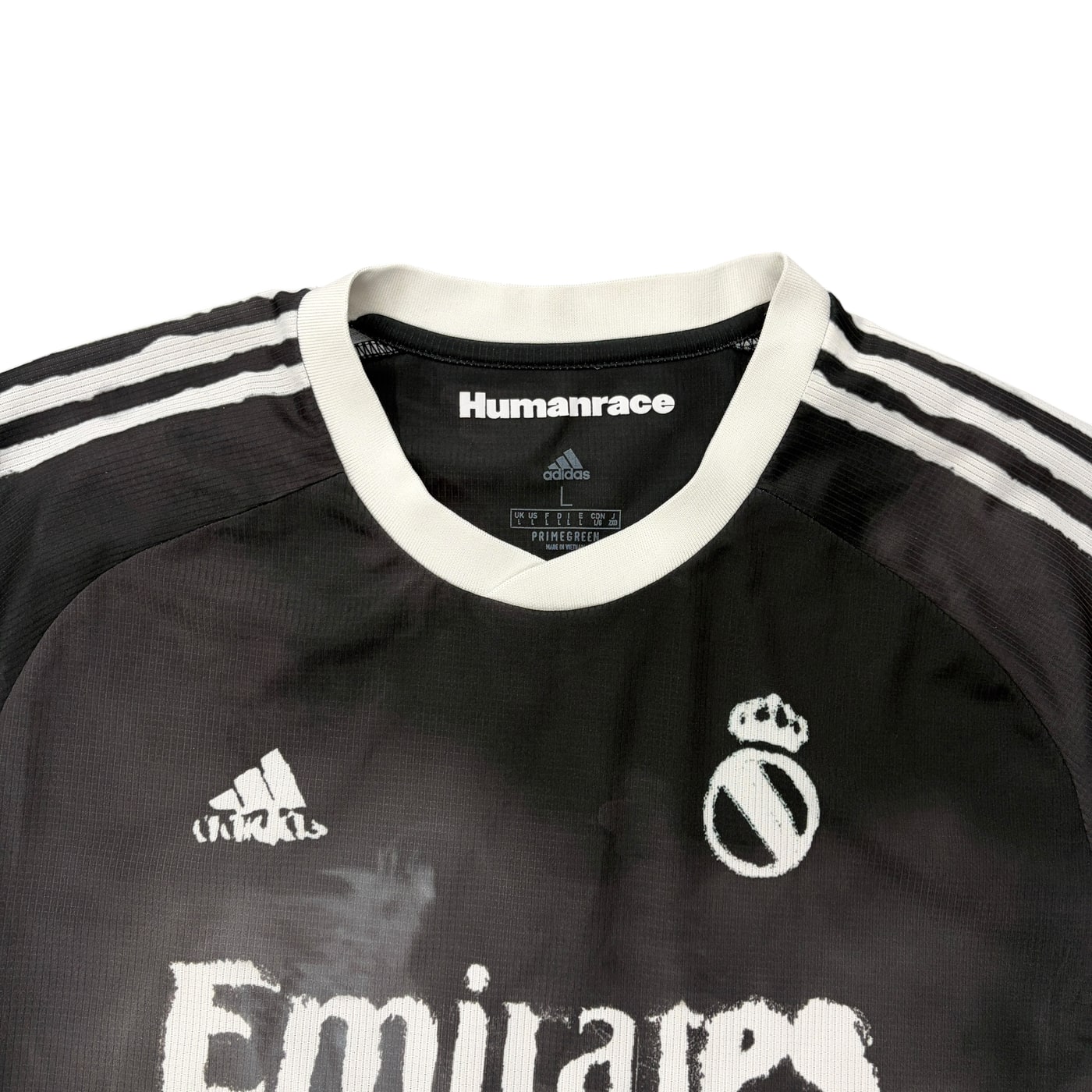HUMANRACE X ADIDIAS Black Real Madrid Soccer Jersey 상세 이미지 2