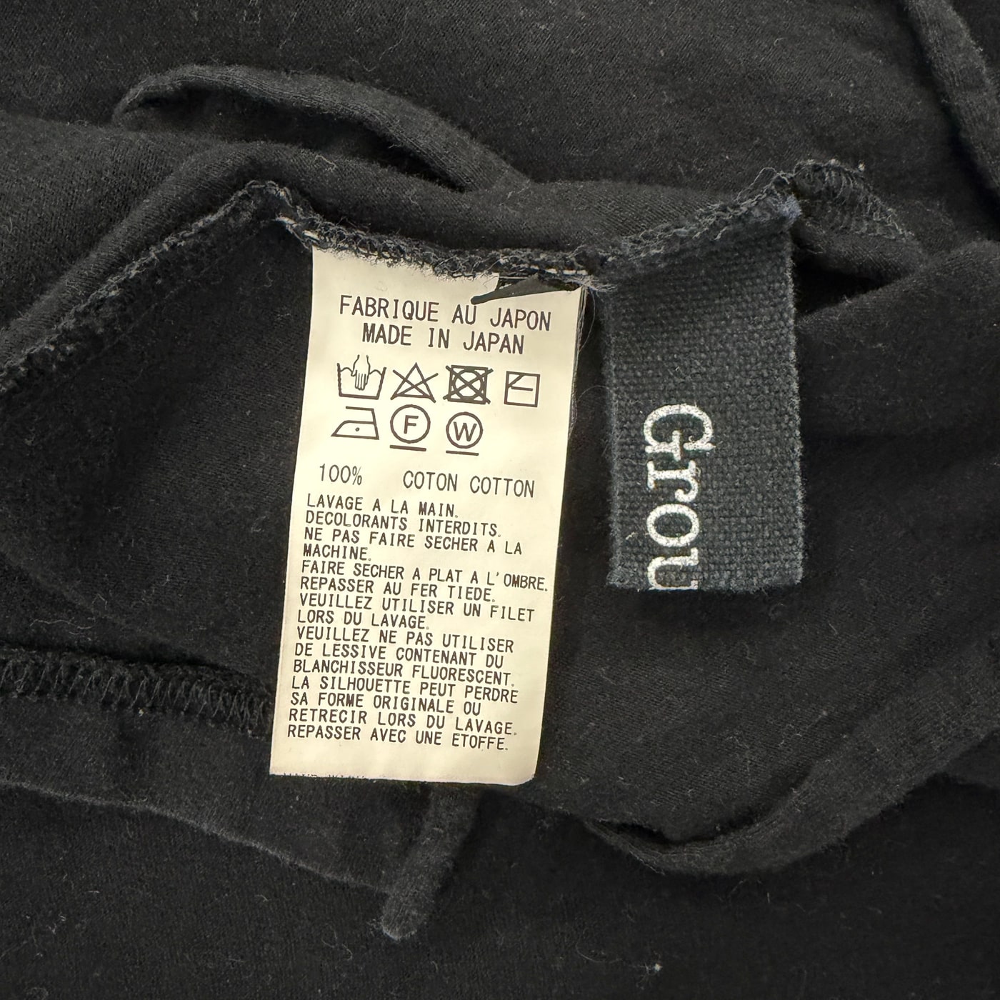 GROUND Y Black T-Shirt 상세 이미지 2