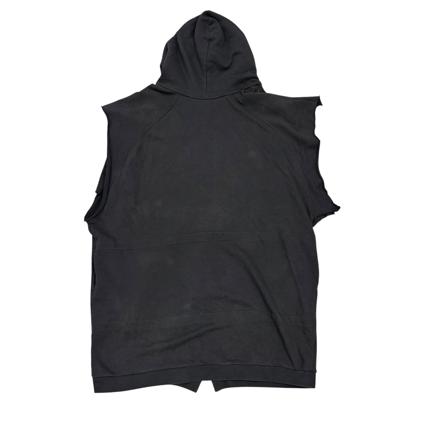 HAIDER ACKERMANN Black Sleeveless Hoodie 상세 이미지 1