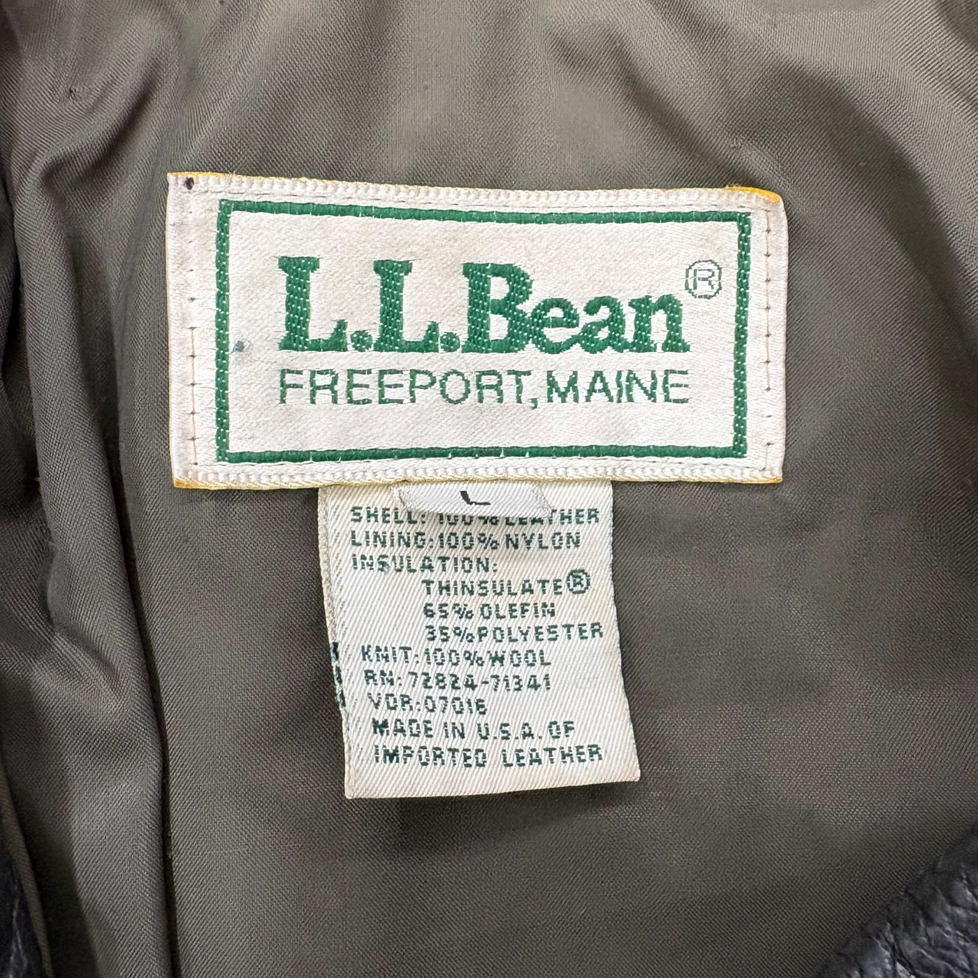 LL Bean Leather Jacket 상세 이미지 4