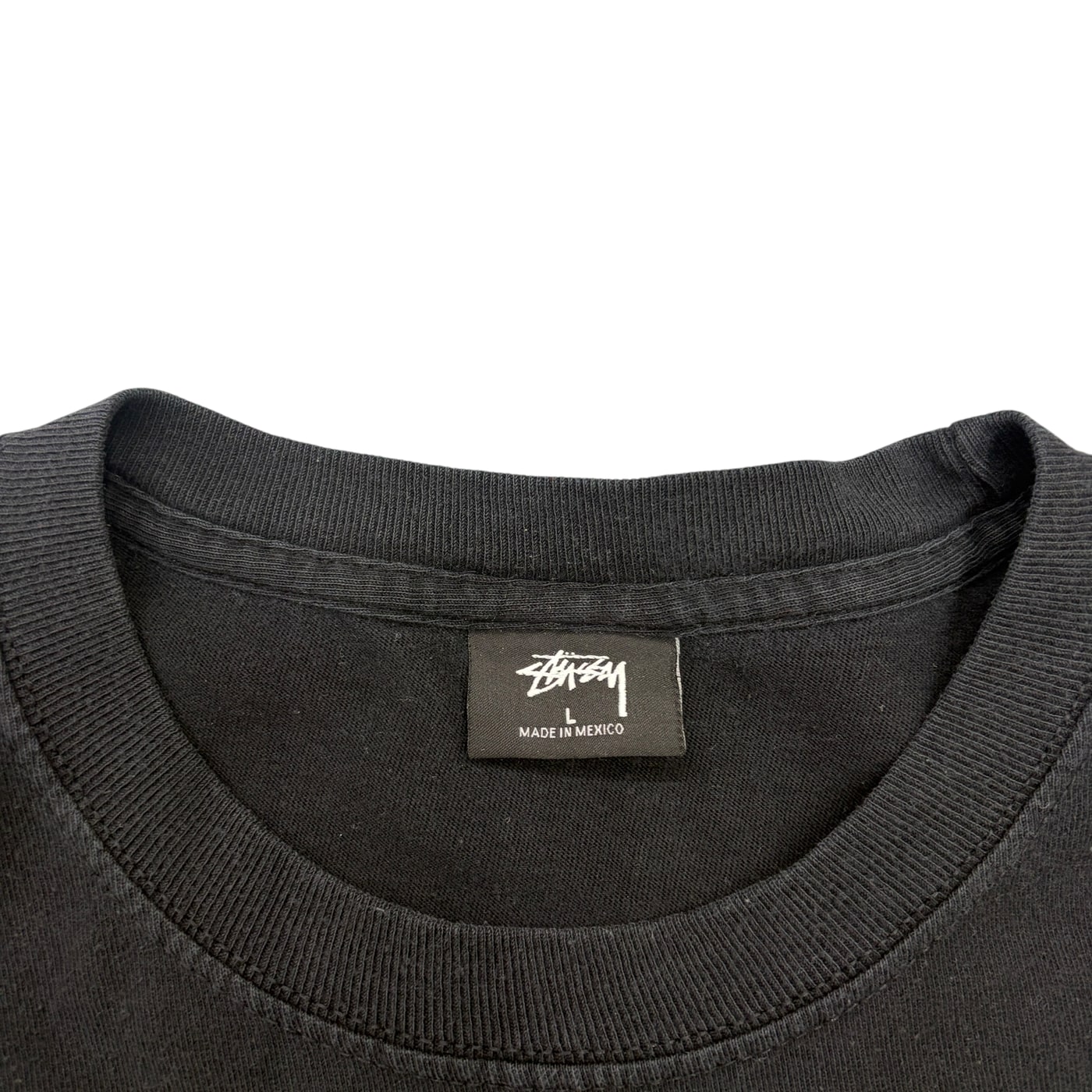 STUSSY Black T-Shirt 상세 이미지 2