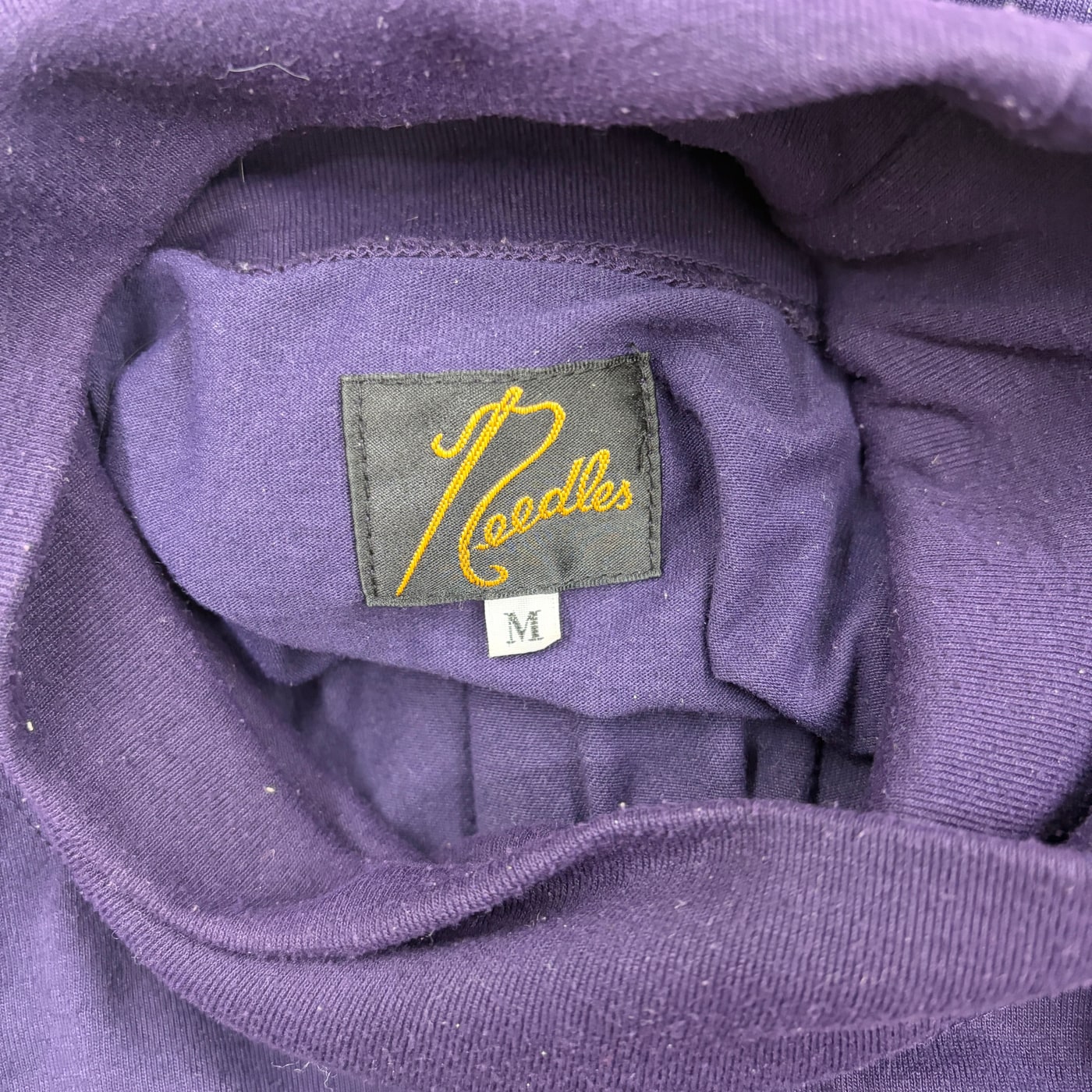 NEEDLES Purple Turtleneck T-Shirt 상세 이미지 4