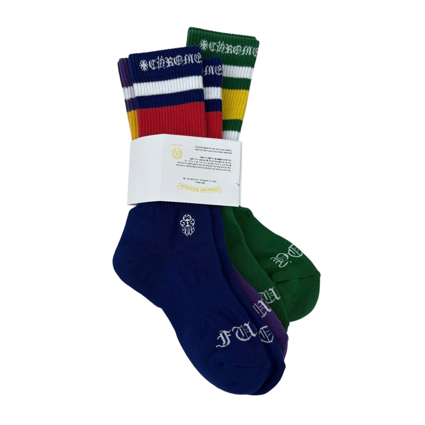 CHROME HEARTS Colorful Striped Socks 상세 이미지 2