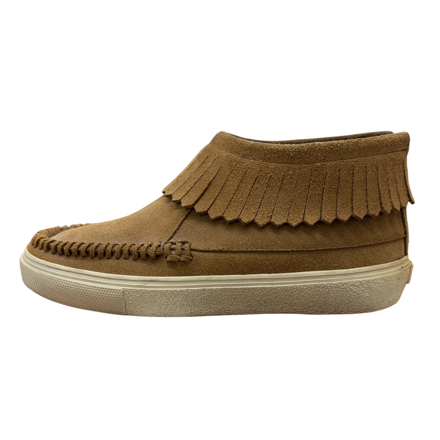 SAINT LAURENT Fringe Suede Sneakers 상세 이미지 1
