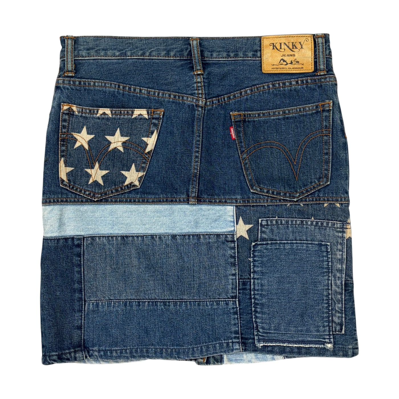 HYSTERIC GLAMOUR Patchwork Denim Skirt 상세 이미지 1