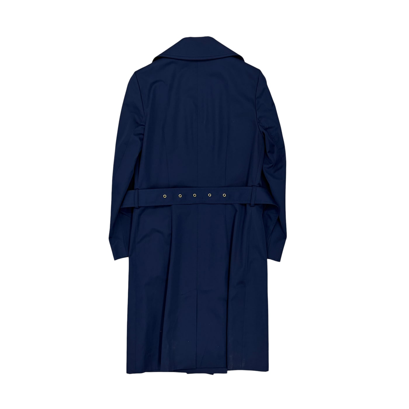 MICHAEL KORS Navy Double-Breasted Trench Coat 상세 이미지 1