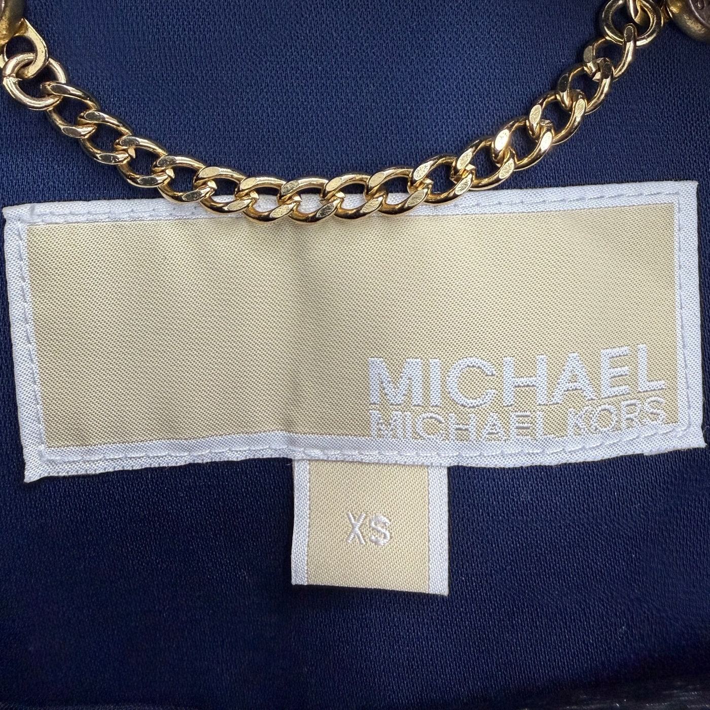 MICHAEL KORS Navy Double-Breasted Trench Coat 상세 이미지 5
