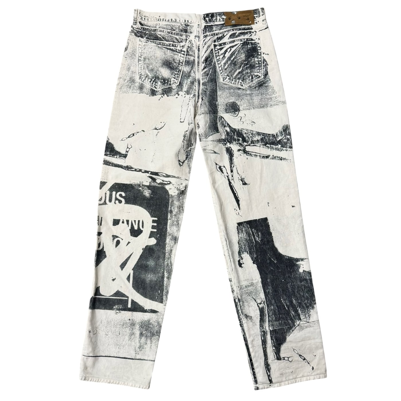 OFF-WHITE Painted Graphic Jeans 상세 이미지 1