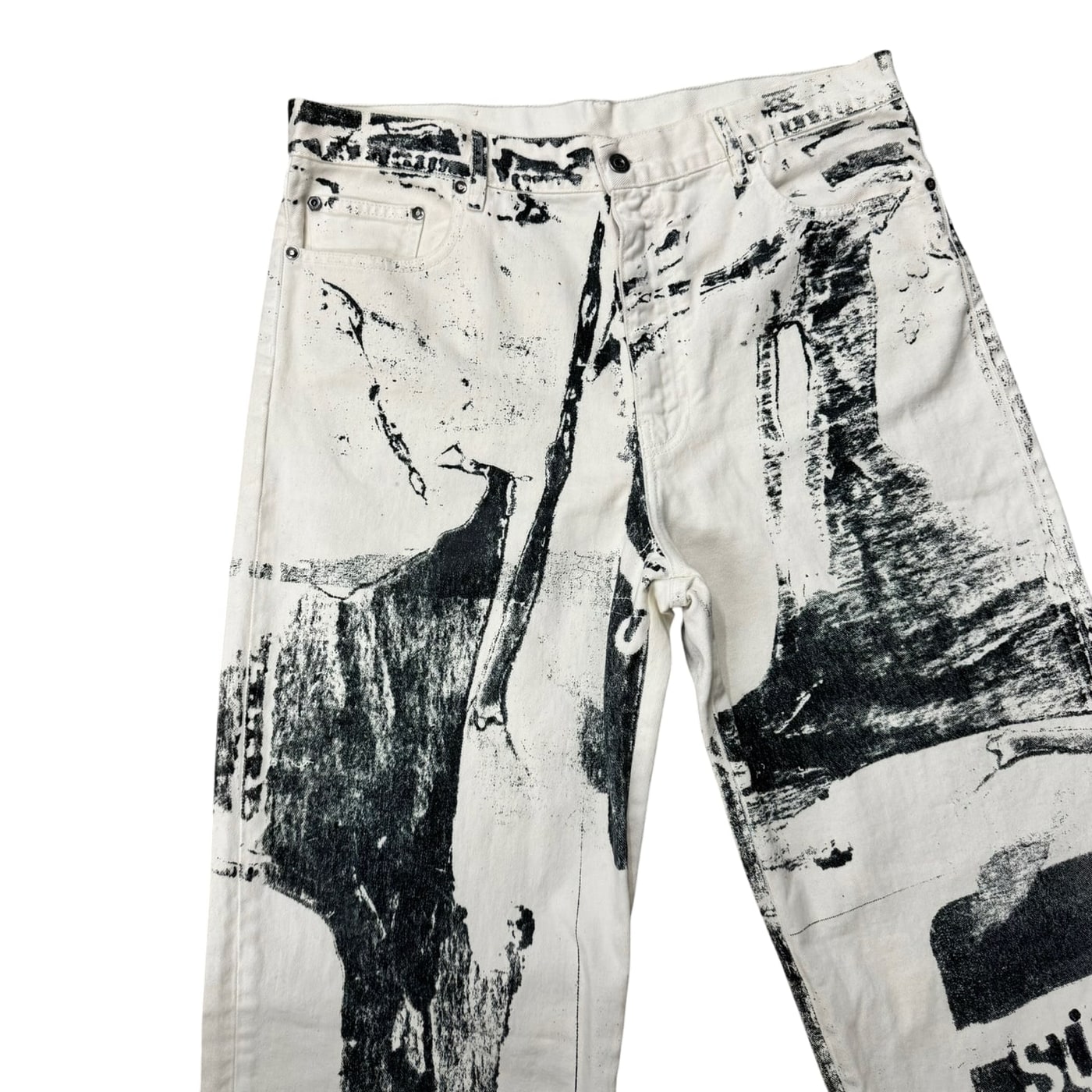 OFF-WHITE Painted Graphic Jeans 상세 이미지 4